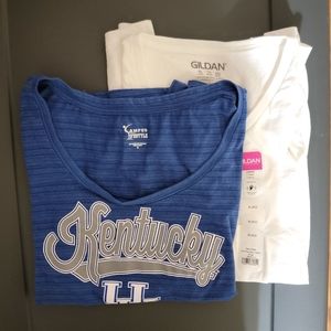 Women's UK Top + White Tee Size XL